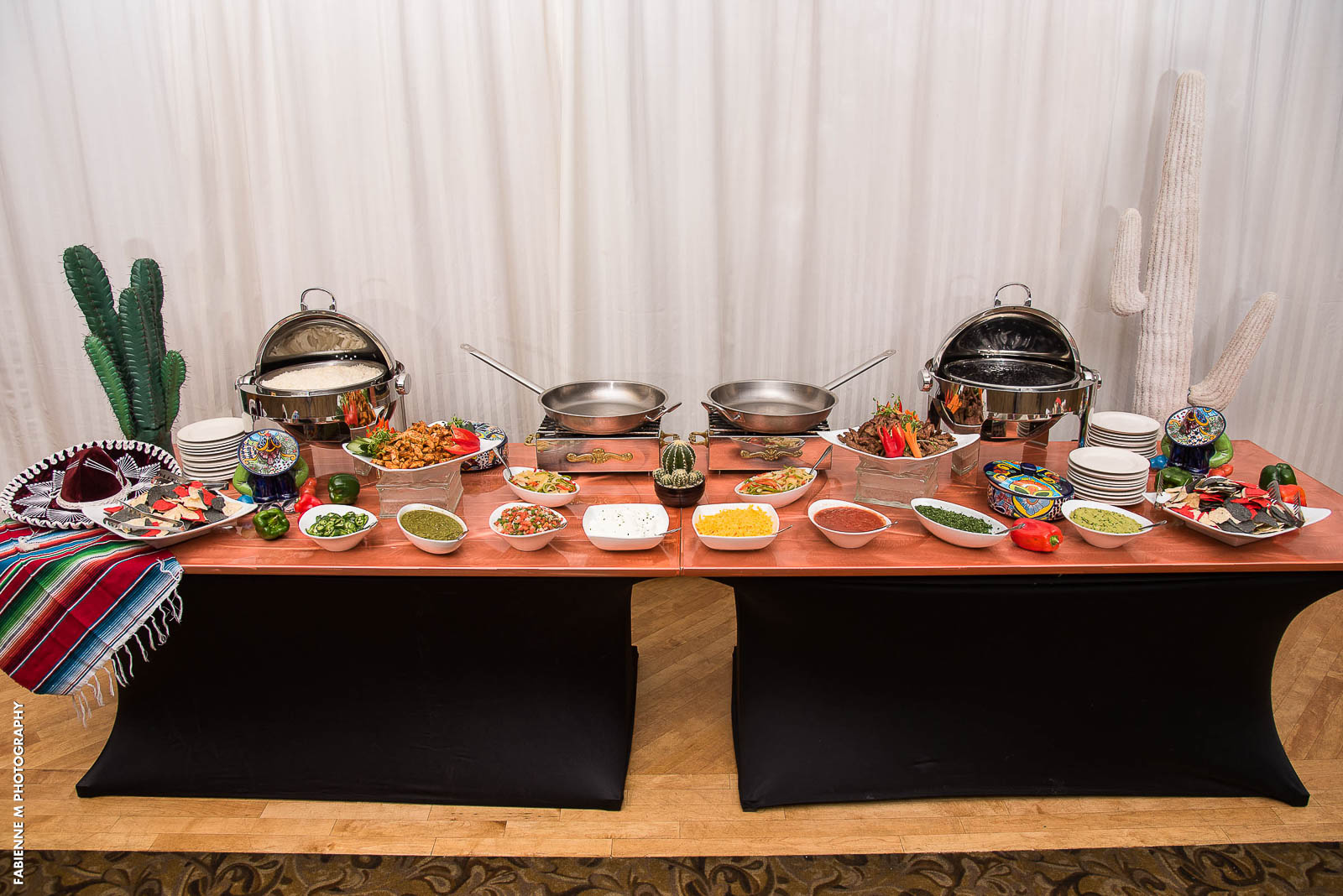 Sterling Ballroom's Fajita Station for Weddings and Mitzvahs in Tinton